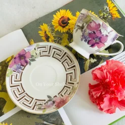 Amethyst Reverie TeaCups (Set Of Six TeaCups & Saucers)