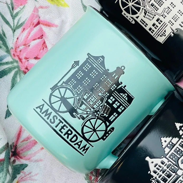 Amsterdam Aqua Mug (single piece)
