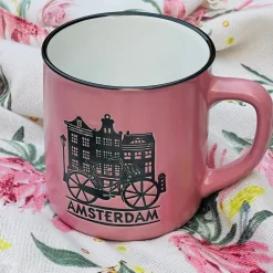 Amsterdam Pink Mug (single piece)