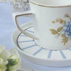 Angela Blue Rose (set of six cups and saucers)