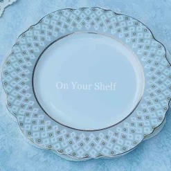 Angela Moroccan Grey - 18 Piece Plate Set