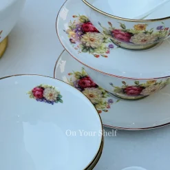 Beige Floral Soup Set (20 piece soup set)
