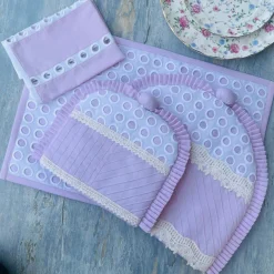 Blushing Circles Napkin (single piece)