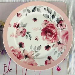 Blushing Garden (18 piece plate set)