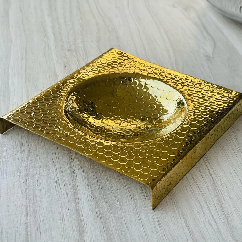 Brass Golden Serving Spoon Rest