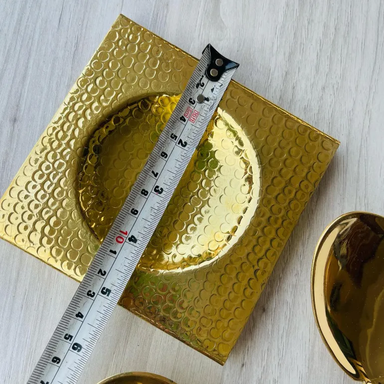Brass Golden Serving Spoon Rest