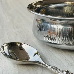 Brass Serving Pot Silver 7.5