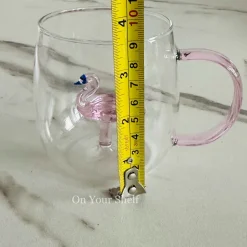 Charm Pink Flamingo Glass (Single Mug)