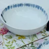 Creme Blue Salad Bowl 8 Inches Single