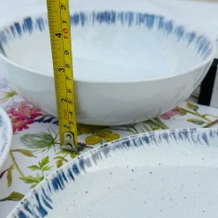 Creme Blue Salad Bowl 8 Inches Single