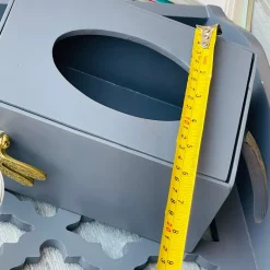 Dragonfly Laser Cut Tissue Box In Grey