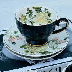 English Rose Garden - Midnight Rose Charm (24 piece tea set)