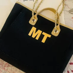 Exclusive Initial Customized Bag Black(Initials to be customised)