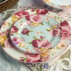 Floral Dreamscape (18 piece plate set)