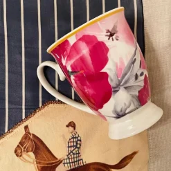 Floral Mugs - Set of Four