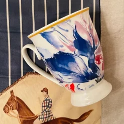 Floral Mugs - Set of Four