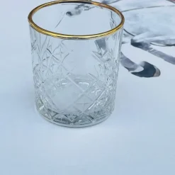 Glasses - Timeless Gold Rimmed Tumbler 3mm