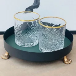 Glasses - Timeless Gold Rimmed Tumbler 3mm