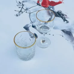 Glasses - Timeless Gold Rimmed Tumbler 3mm