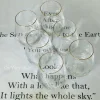 Gold Rim Tall & Curvy Glass (Set Of Six Glasses)