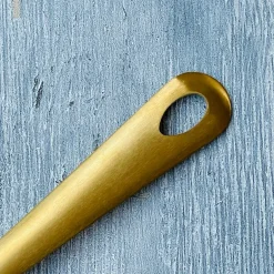 Gold Steel Serving Ladle Long (single piece)