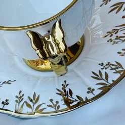 Golden Butterfly Tea Elegance Set (set of six cups and saucer