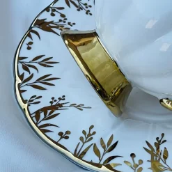 Golden Butterfly Tea Elegance Set (set of six cups and saucer