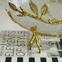 Golden Leaf Cradle Bowl