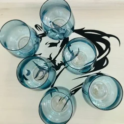 Grace Blue Glasses (set of six)