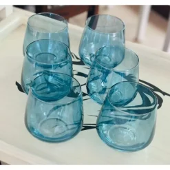 Grace Blue Glasses (set of six)