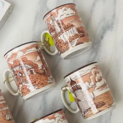 Heritage Lighthouse Beacon Sepia Mugs
