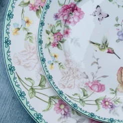 Humming Bird Love II (18 Piece Plate Set & Bowls)