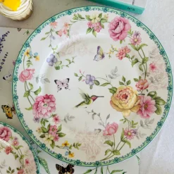 Humming Bird Love II (18 Piece Plate Set & Bowls)