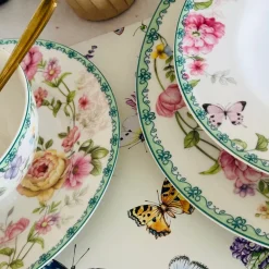 Humming Bird Love II (18 Piece Plate Set & Bowls)