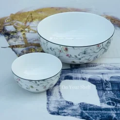 Japanese Grey Floral Serene - 18 Piece Plate Set