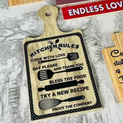 Kitchen Boards - Kitchen Rules Black