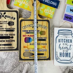 Kitchen Boards - Kitchen Rules Black