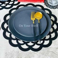 Laser Cut Black Leatherette Mat