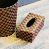 Leather Tissue Box - Designer Squares