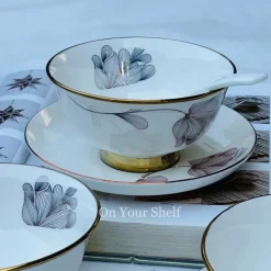 Lilac Floral (20 Piece Soup Set)