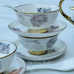 Lilac Floral (20 Piece Soup Set)