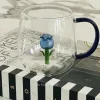 Little Blue Tulip Charm Mug(Single Piece)