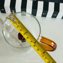 Little Brown Tulip Charm Glass Mug (Set Of Six)