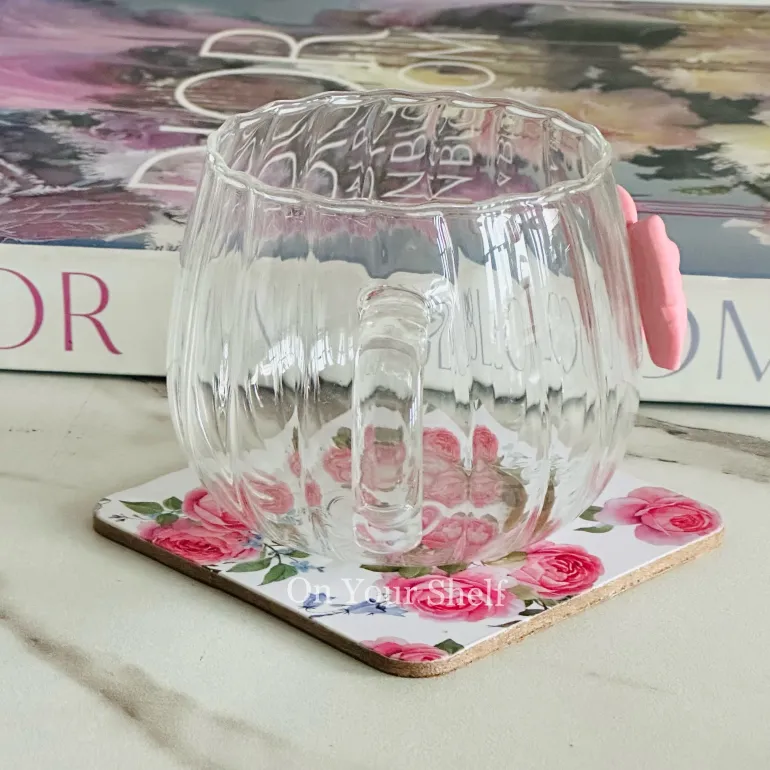 Little Pink Bow Charm Mug (Single Piece)