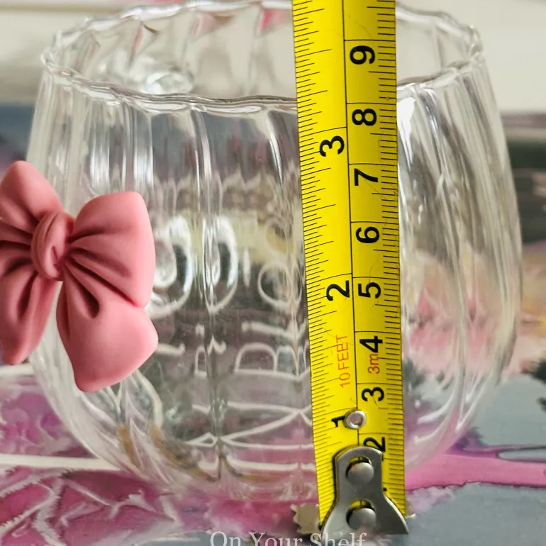 Little Pink Bow Charm Mug (Single Piece)