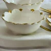 Luxury Classic Gold Tulip Soup Bowl