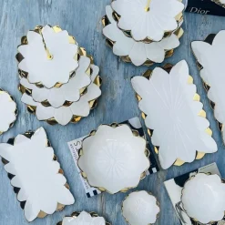 Luxury Classic Gold Tulip Dessert Bowl