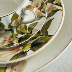 Magnolia Leaf Whisper (24 piece tea set)