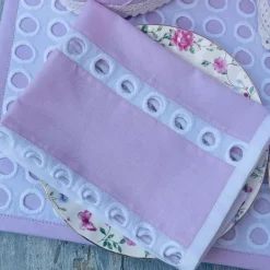 Mats & Napkin Set Pink Chicken