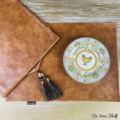 Mats Leatherette Brown set of 6